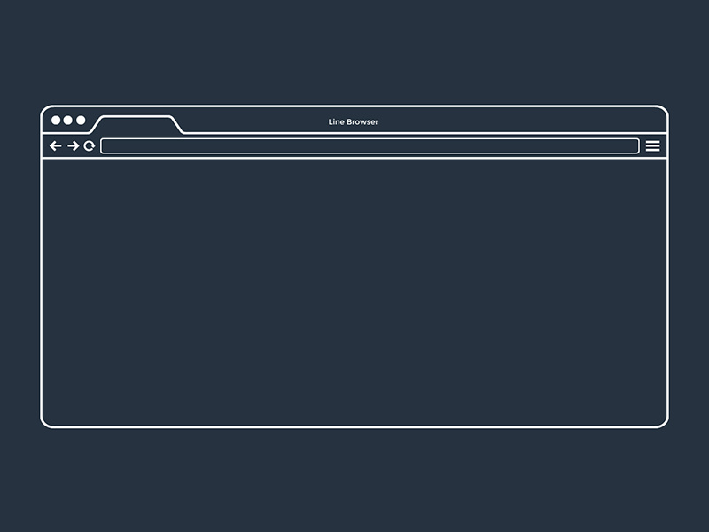 Line Browser Freebie browser freebie free line flat minimal vector