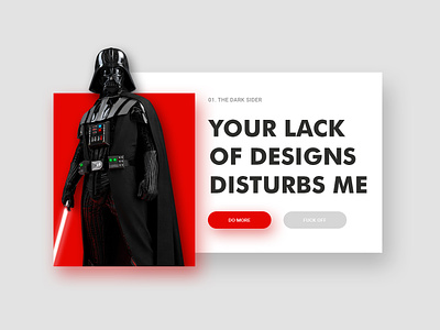 Vader Quote by DraWithPixels on Dribbble