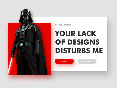 Vader Quote clean dark side darth vader funny material material design quote star wars the force vader