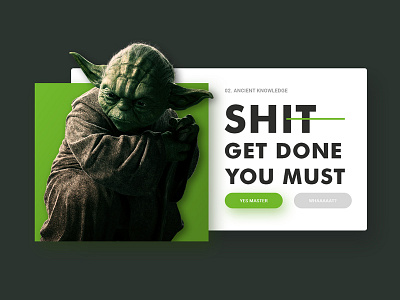 Yoda Quote clean funny jedi jedi master material material design quote star wars the force yoda