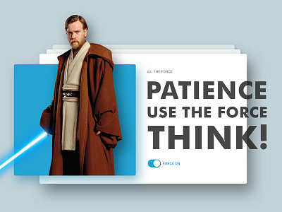 Obi Wan Quote clean jedi jedi master material design obi wan quote shadows star wars the force