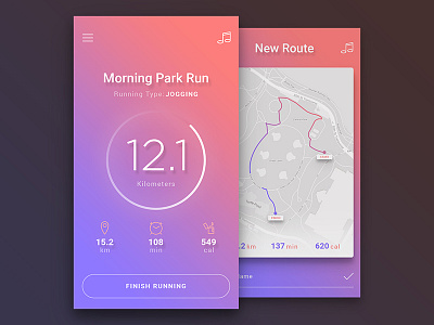 Daily UI #01 - Running App