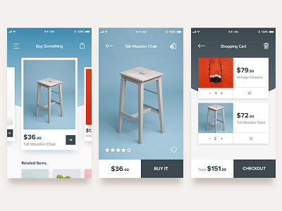 App Screens adobe xd animated mock up app screens clean interactions mobile mock up shopping app simple user design user experience