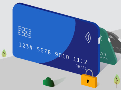 Whizwallet Facebook Banner 2 banner creditcard flatdesign illustration whizwallet