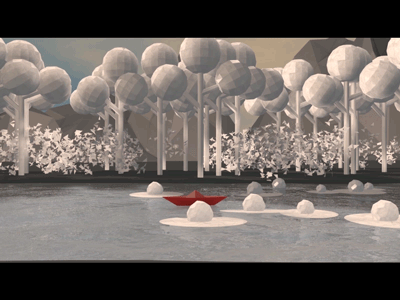Paperboat 3d animation art cinema 4d film music paperboat video
