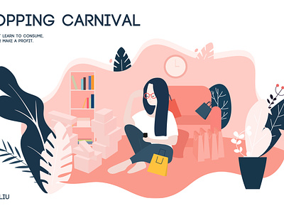 Shopping festivals app design illustration ui web website 插图 设计