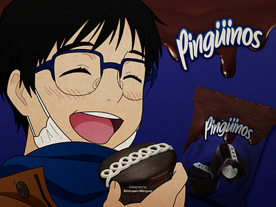 Pingüinos - Yuri On Ice anime chocolate design designer graphic graphic design logo packaging packing pingüinos sweet venezuela yaoi yuri yuri on ice