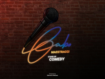 Gabo Maestracci 80 80s branding comedian comedians comedy design identity logo logo design logodesign logos logotype microphone neon stand up stand up comedy venezuela