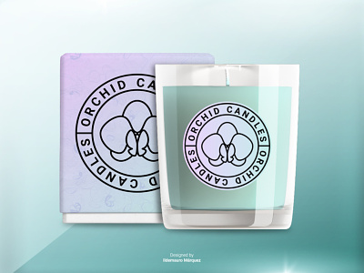 Orchid Candles brand branding design designer flat identity logo logo design logodesign logos packaging