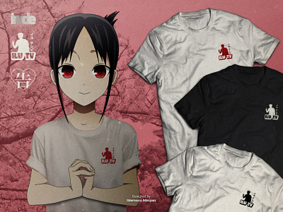 Love is War - ILU Tv anime anime art anime girl animeart brand design designer illustration kaguya kaguyasama logo logodesign tshirt vector