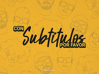 Con Subtítulos Por Favor Podcast brand branding design designer flat identity illustration logo logodesign logos vector