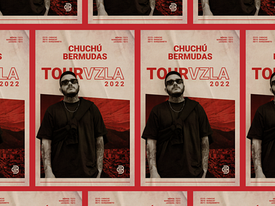 Chuchú Bermudas Tour Vzla 2022 design flyer graphic design identity music poster