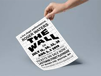 Flyer Mockup adobe illustrator adobe photoshop flyer design illistration mock up pink floyd poster design the wall