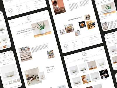 Pottery Online Store Website Concept