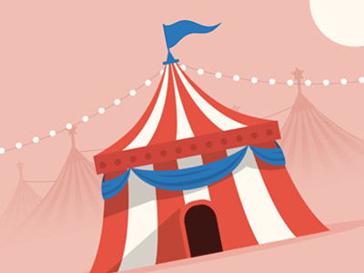 Welcome to the Circus! 2d animation carnival character circus freakshow gif hoop hula loop mime whip