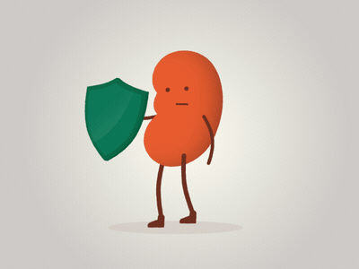 Warrior Kidney 2d animation character fighting gif health illness kidney