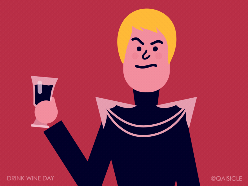 Drink Wine Day 2d animation cersei character gameofthrones gif got lannister wine