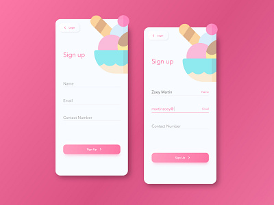 Sign Up Page : DailyUI#001