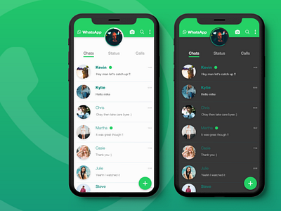 WhatsApp Redesigned chat app design ui ux whatsapp