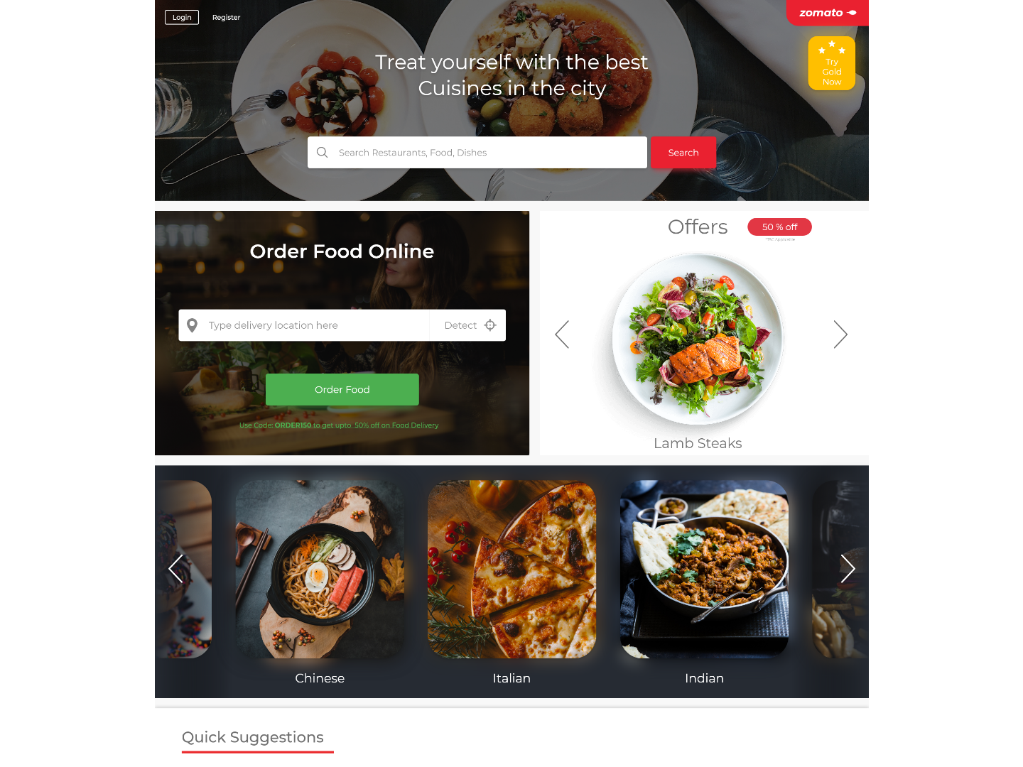 Zomato Design Daily UI by Ayush Soni on Dribbble