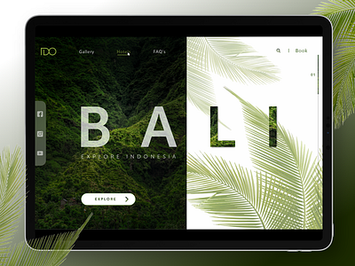 Travel Bali -Landing Page Design bali landing page design