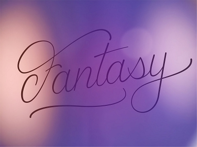 "Fantasy" Hand Lettering