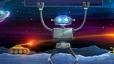 Robo robot space theme