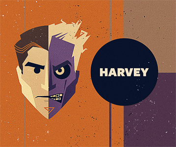 Harvey coin harvey illustration