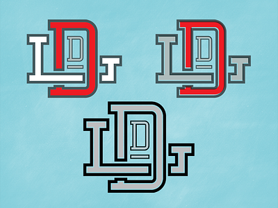 Monogram dld logo monogram vector