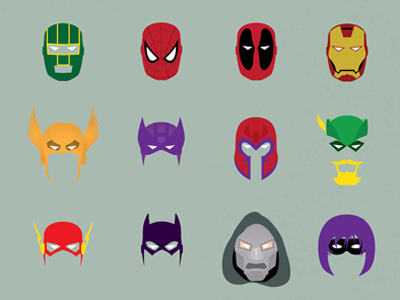 Comic Masks by David Lopez on Dribbble