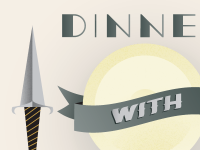 Dinner With Daggers daggers dinner grain texture vector