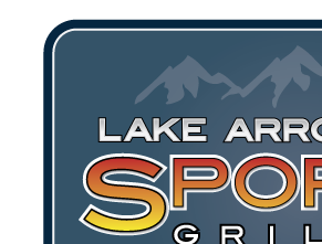 La Sports Grille Logo bar grille lake arrowhead logo vector