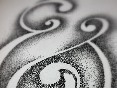 Stipplesand ampersand fun stipple stipplesand