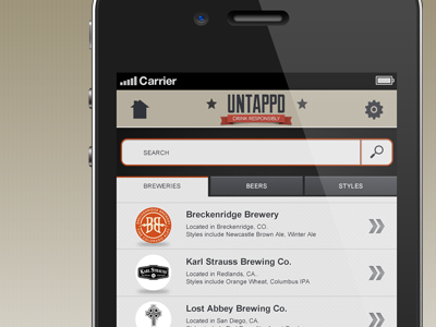 Untappd Breweries Tab