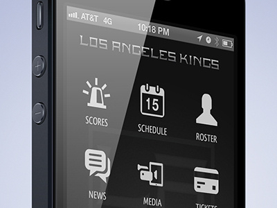 LA Kings Home app ios la kings vector