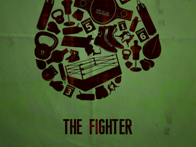 The Fighter Poster 2010 boxing movie poster the fighter vector