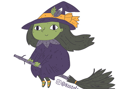 Cute witch for Halloween 2016