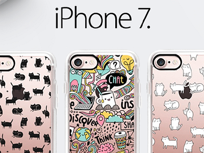 Cute iPhone 7 cases! accessorizes animals backplate case cases casetify cats cute doodle iphone iphone 7