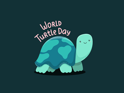 World Turtle Day animal cartoon cat character cute earth environment globe kids turtle wildlife world