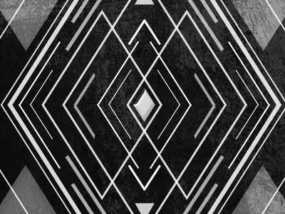 The power of Rhomb! black lines lyky rhomb shapes triangle triangles white