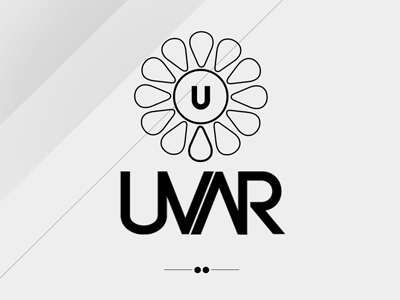 UVAR Project Logo branding grey lines logo minimalism uvar