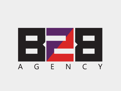 B2B Agency Branding agency gray logo music