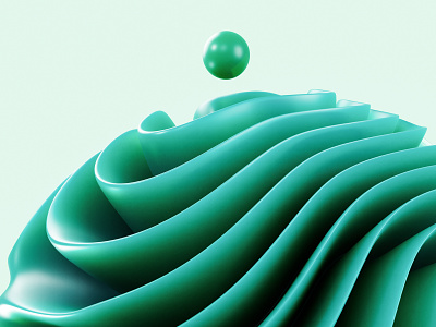 liquid. 3d 3dart abstract cgi colorful design digitalart glass green illustration lines organic render shapes wallpaper