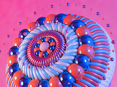 Abstract Muffin 3d 3dart abstract cgi circles colorful digitalart geometry render shapes texture
