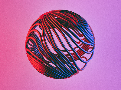 wireball. artwork. 2018. 3d 3dart abstract cgi circles colorful digitalart geometry render shapes sphere texture