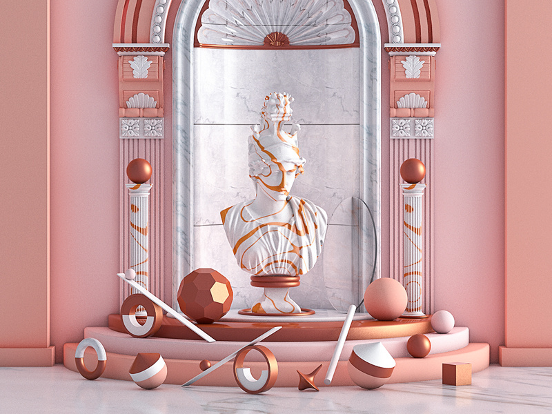 marble. reflection design lines circles 3d artist shapes illustration minimal 3d art triangles sphere texture abstract geometry colorful render 3dart digitalart cgi 3d