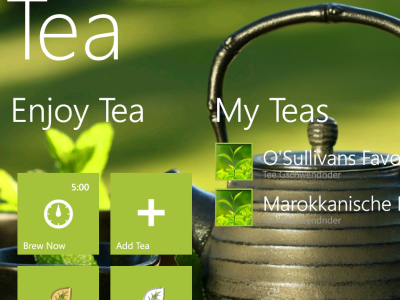 Tea for Windows Phone 7 mobile tea wp7