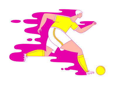 Running man character character design colourful illustration man running running man