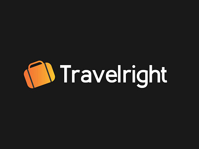 Travelright logo design branding gradient logo logo design travel