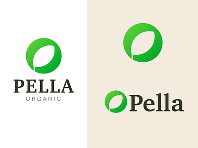 Pella Logo Design branding corporate identity gradient leaf logo logo identity logo mark logodesign minimal modern logo vector